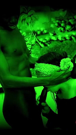 Innocent Young Amateur Blindfolded by a Big Cock. Aimi Grace Discovers Interracial Sex