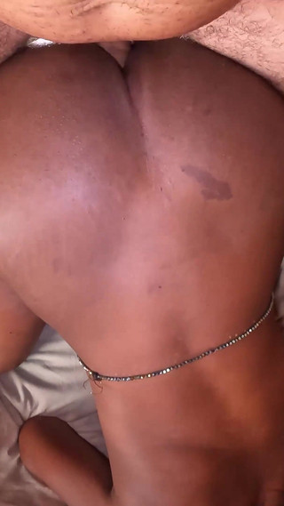 Black Anus Penetration by Big White Cock and Cum Inside