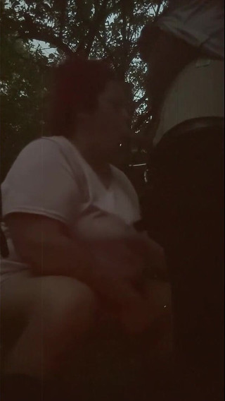 BBW Blowjob Outdoors
