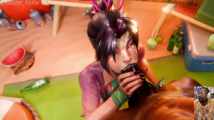 Slutty Fucking Ass Psylocke Deepthroats a BBC at the Beach, Honoka Big Breast Paizuri Cumshot Facial