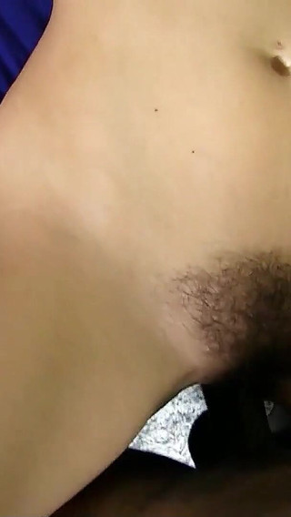 Skinny Teen Nikki with Extremely Hairy Pussy Fucked in Interracial by BBC